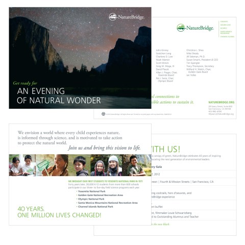 Nature Bridge 40th Anniversary Invitation