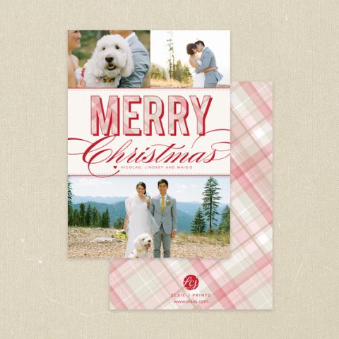 Plaid Holiday Card for Minted